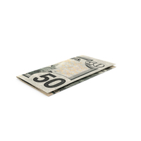 Bill US 50 Dollars Note Ground Fold PNG & PSD Images