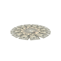 Circular Arranged Us 50 Dollars Notes Few PNG & PSD Images