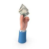 Left Hand Holding Raise US 50 Dollars Notes Bill PNG & PSD Images