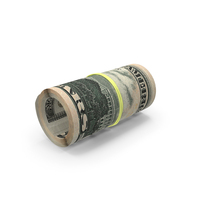 More US 50 Dollars Notes Rolled Bill PNG & PSD Images