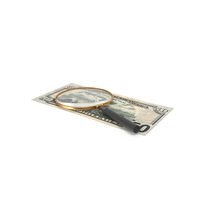 Single Us 50 Dollars Note Magnify Find PNG & PSD Images