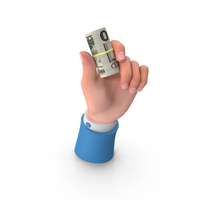 US 50 Dollars Note Roll Holding Hand PNG & PSD Images