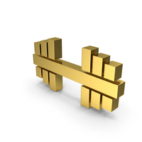Dumbell Icon Gold PNG & PSD Images