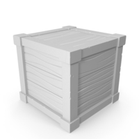 Stylized Wooden Box PNG & PSD Images