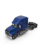 2025 Semi Truck Blue PNG & PSD Images
