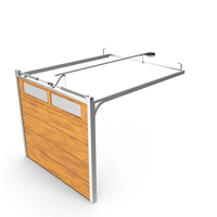 Automatic Garage Door with Mechanism PNG & PSD Images