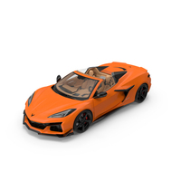 Chevrolet Corvette Cabriolet Z06 2023 Open Orange PNG & PSD Images