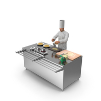 Chef Cooking Pasta PNG & PSD Images