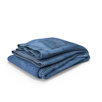 Folded Denim Blue Jeans PNG & PSD Images