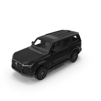 Lexus GX 550 SUV Caviar Black Simplified PNG & PSD Images