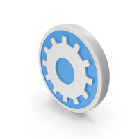 Gear Settings Blue PNG & PSD Images