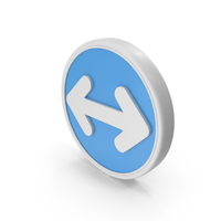 Two Side Arrow Blue PNG & PSD Images
