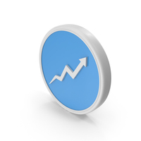 Up Growth Arrow Directional Blue PNG & PSD Images