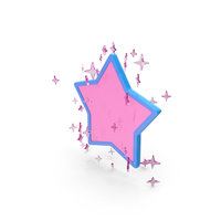 Multi Stars Around Star Solid PNG & PSD Images