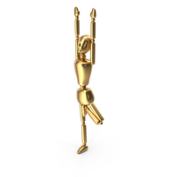 Tree Pose Stickman Gold PNG & PSD Images