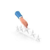 Five Stars Picking Hand White PNG & PSD Images