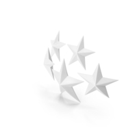 Five Stars Rating White PNG & PSD Images