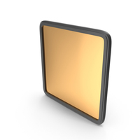 Square Frame Gold PNG & PSD Images