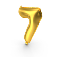 Golden Balloon 7 PNG & PSD Images