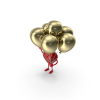 Heart With Gold Balls PNG & PSD Images