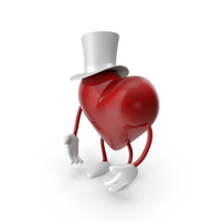 Heart With White Hat PNG & PSD Images