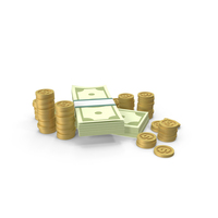 Money With Coins PNG & PSD Images