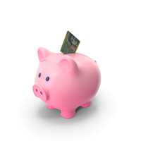 100 Australian Dollar Folded Piggy Bank Save PNG & PSD Images