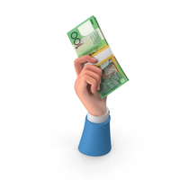 Australian Dollar Lot Holding Hand Money PNG & PSD Images