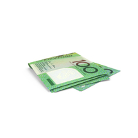Double 100 Australian Dollar Fold On Ground PNG & PSD Images