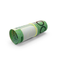 Few 100 Australian Dollar Bill Rolled PNG & PSD Images