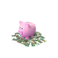 Piggy Bank Save Ground 100 Australian Dollar PNG & PSD Images