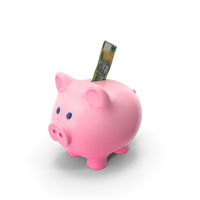 Single 100 Australian Dollar Save Piggy Bank PNG & PSD Images