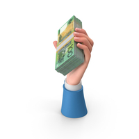 Raising Hand Win Australian Dollar Money PNG & PSD Images
