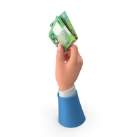 Hand Holding Raise 100 Australian Dollar Bill PNG & PSD Images