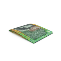 Two Australian Dollar Note Fold Money PNG & PSD Images