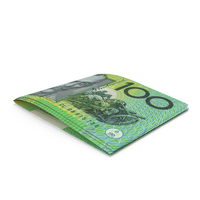 Two Australian Dollar Note Folded Money PNG & PSD Images