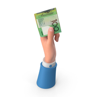Rising Hand Holding 100 Australian Dollar Note PNG & PSD Images