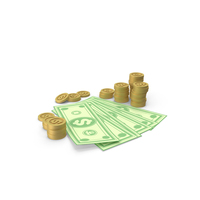 Money With Coins PNG & PSD Images