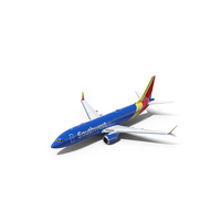 Southwest Airlines Boeing 737 MAX 8 In Flying PNG & PSD Images