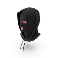 Thief Male Character Head Wearing Hood PNG & PSD Images