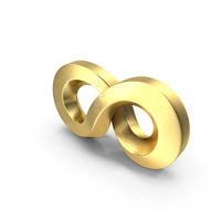 Infinity Symbol Gold PNG & PSD Images