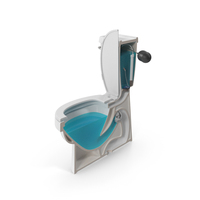 Flush System Cutaway Clogged PNG & PSD Images