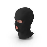 Robber Character Head Wearing Mask PNG & PSD Images