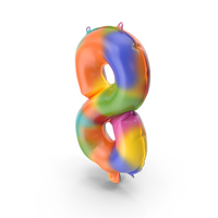 Rainbow Balloon 8 PNG & PSD Images