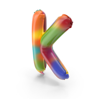 Rainbow Balloon K PNG & PSD Images