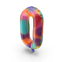 Rainbow Balloon O PNG & PSD Images