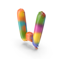 Rainbow Balloon W PNG & PSD Images