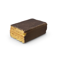 Half Of Chocolate Waffle PNG & PSD Images