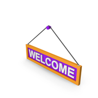 Signboard Welcome PNG & PSD Images