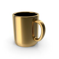 Gold Coffee Mug PNG & PSD Images
